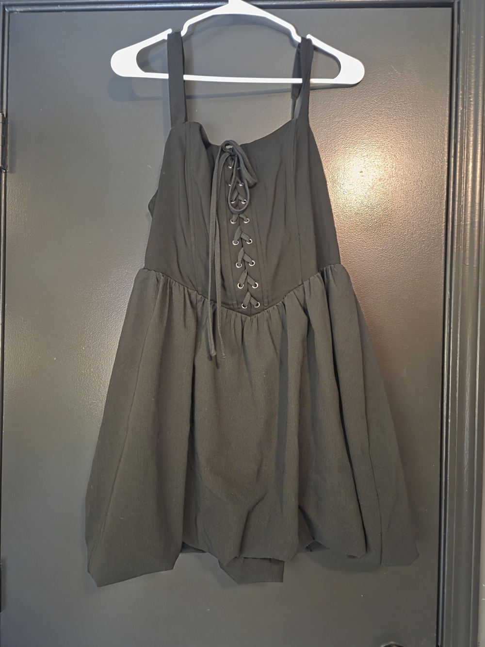Miranda Lace Up Mini Dress